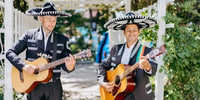 A mariachi band performing