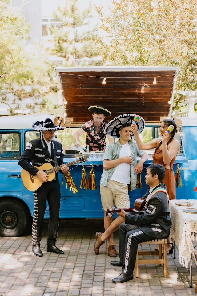 mariachi band entertaining guests